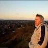 Robert Latimer, in a classic filmic "beauty shot" – panoramic and glowing with evening light